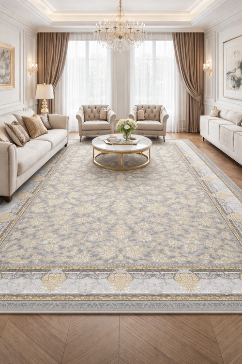 Light golden leaves carpet