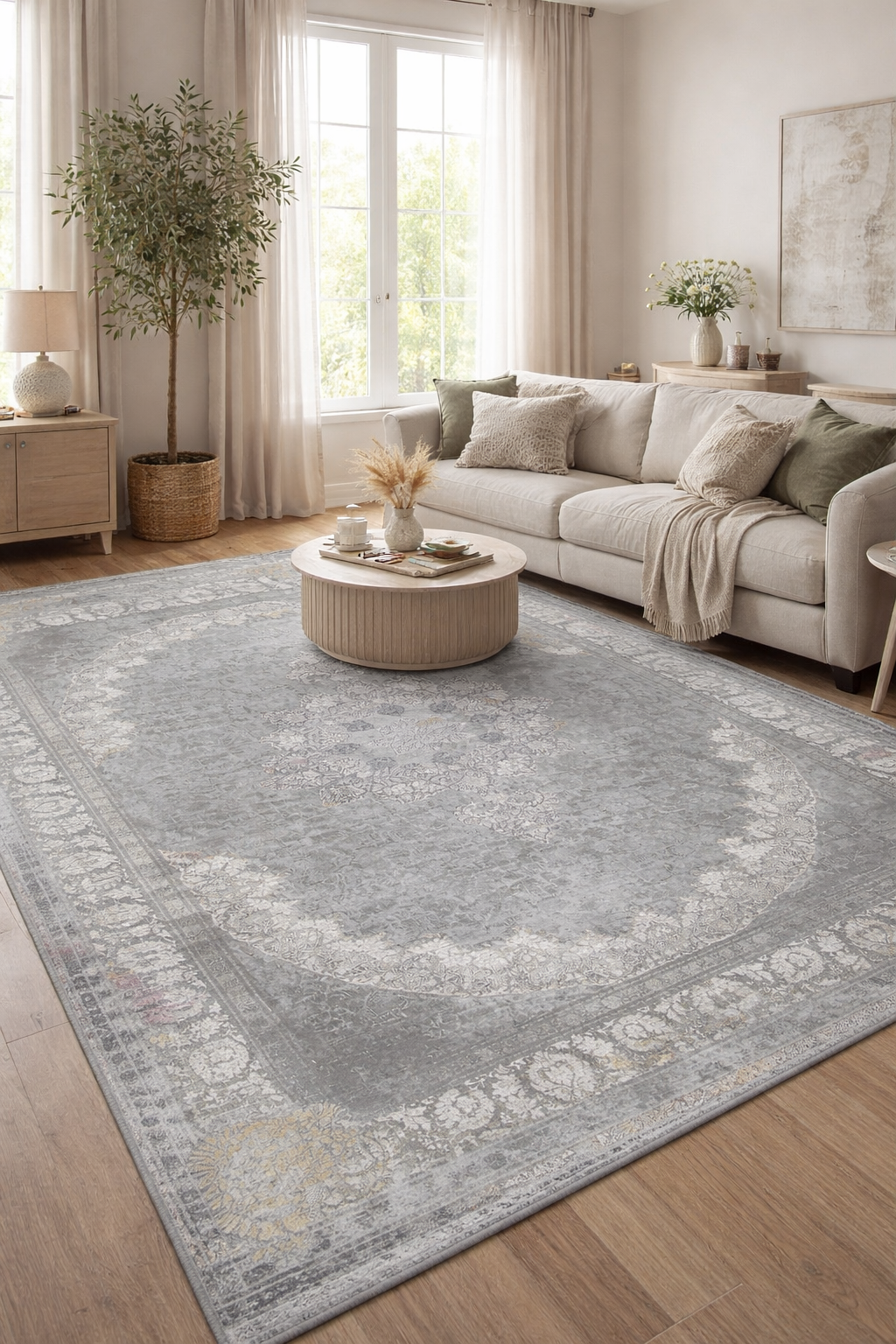 Color spots grey carpet