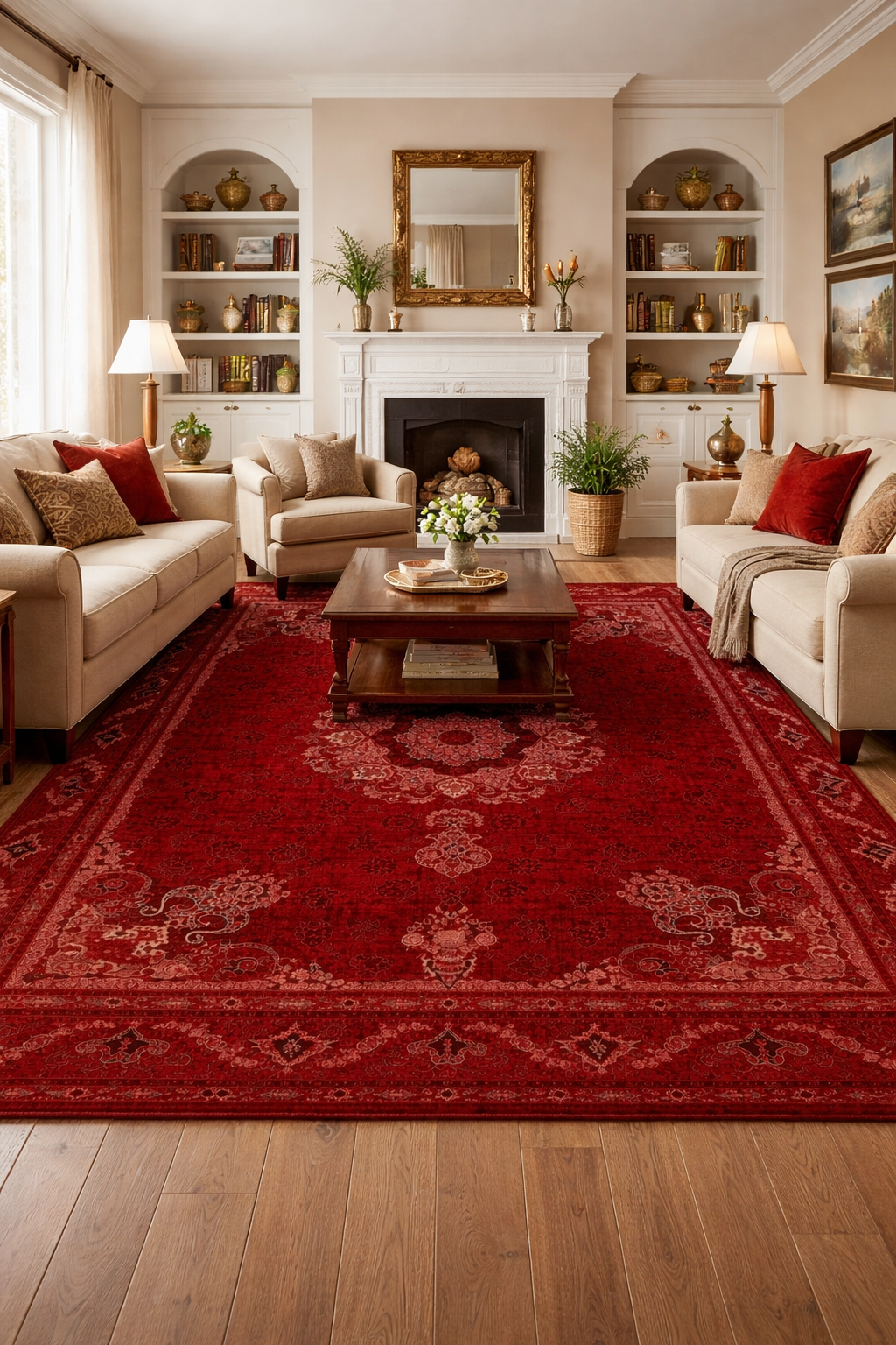 Persian red carpet