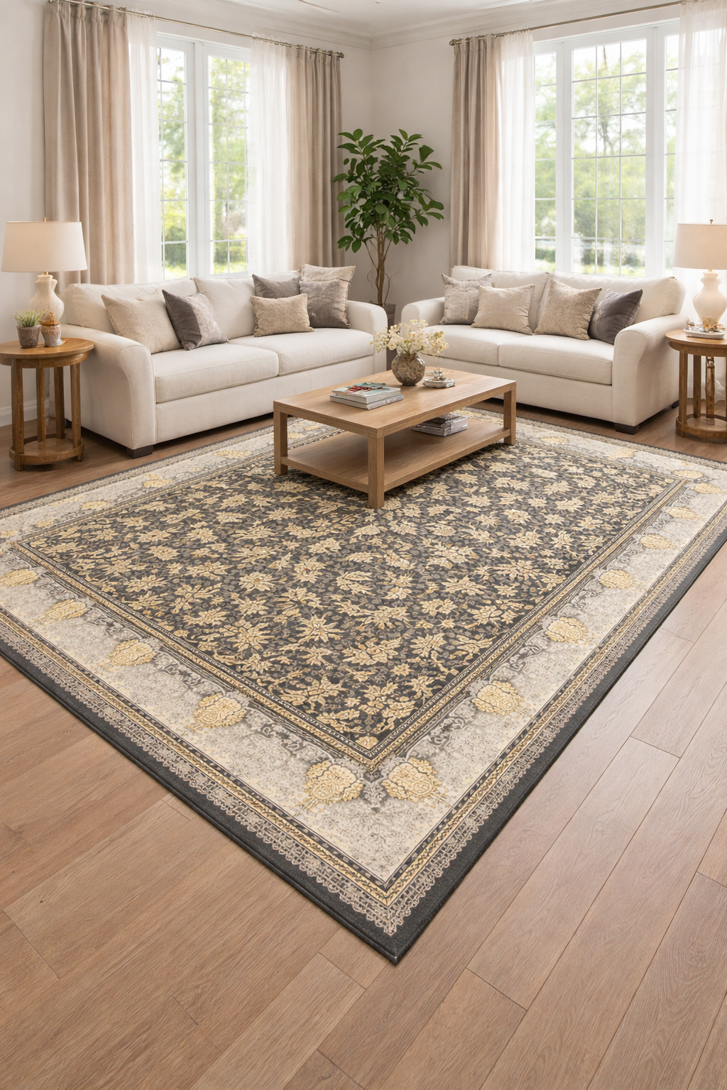 Golden leaves carpet